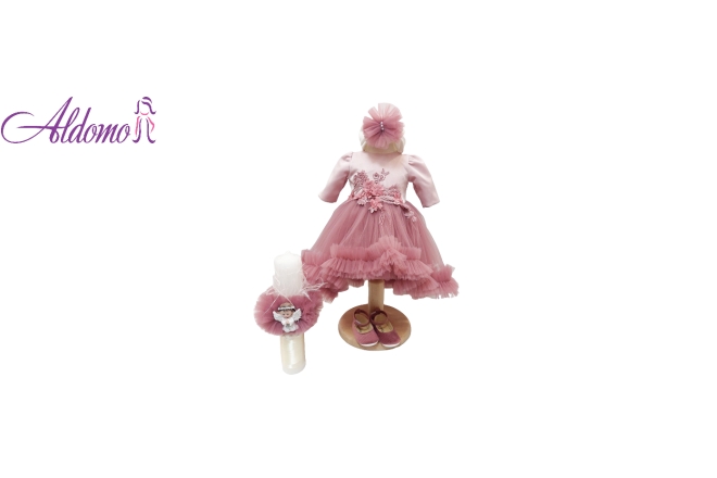 3420-rochie-botez-cu-lumanare-fete.jpg Rochie Botez Cu Lumanare Fete - imagine 1