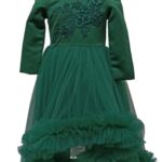 Rochie Verde Cu Trena Copii