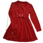 Rochie Rosie Catifea Fete