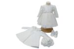 Rochie Alba Cu Palton Fete - imagine 2