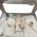 Set Trusou Botez Cu Lumanare Urs