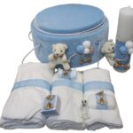 Trusou Botez Bleu Cu Lumanare