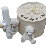 Set Cutie Cu Lumanare Botez