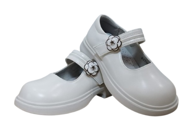 7625-pantofi-albi-cu-floricica.jpg Pantofi Ivory Cu Floricica - imagine 1