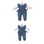 Salopeta Denim Cu Volane