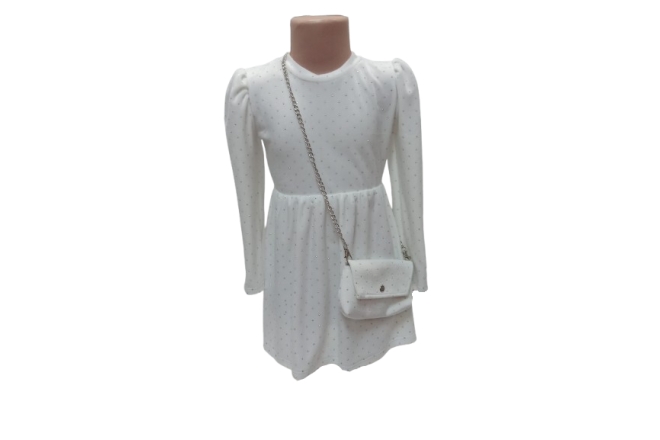 7970-rochie-alba-catifea.jpg Rochie Alba Catifea - imagine 1
