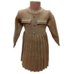 Rochie Tricotata Bej Copii