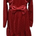 Rochie Rosie Catifea Fetite