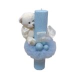 Lumanare Botez Bleu Tip Fagure