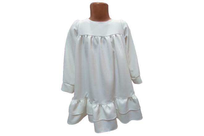 8566-rochie-alba-pentru-copii.jpg Rochie Alba Pentru Copii - imagine 1