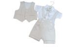 Costum Crem Botez Copii - imagine 2