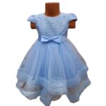 Rochie Bleu Cu Trena